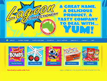 Tablet Screenshot of lagoonconfectioners.com.au